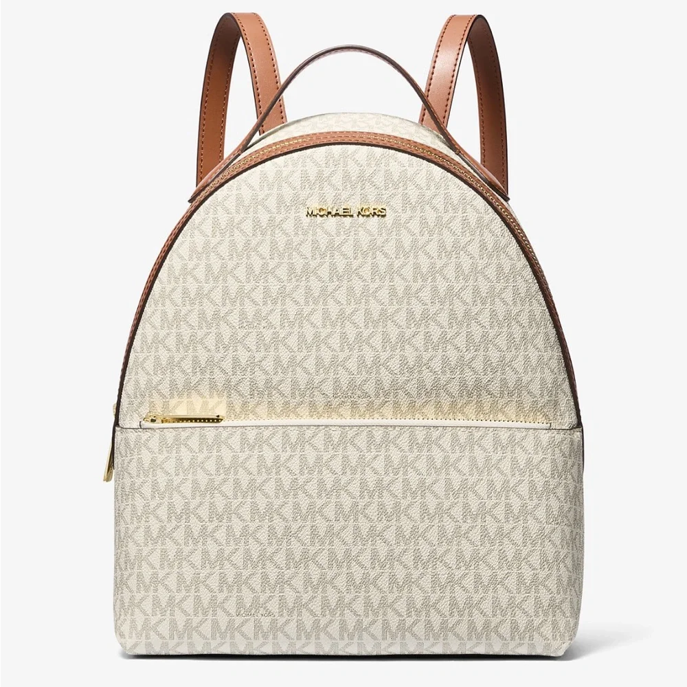 NWT in box
Michael Kors Signature Cream and Brown Backpack - Picture 1 of 3